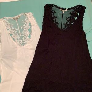 BKE Lace back tops large/ 20 for both